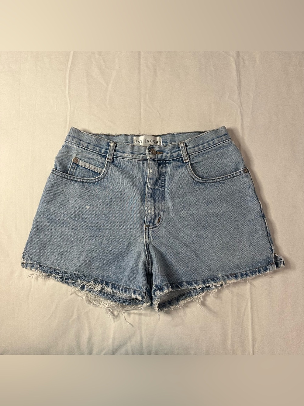 American Vintage Jay Jacobs Shorts High Rise Mom Distressed Denim Y2K festival